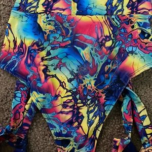 Psychedelic rave two piece set